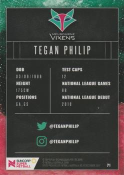 2018 Tap 'N' Play Suncorp Super Netball #71 Tegan Philip Back